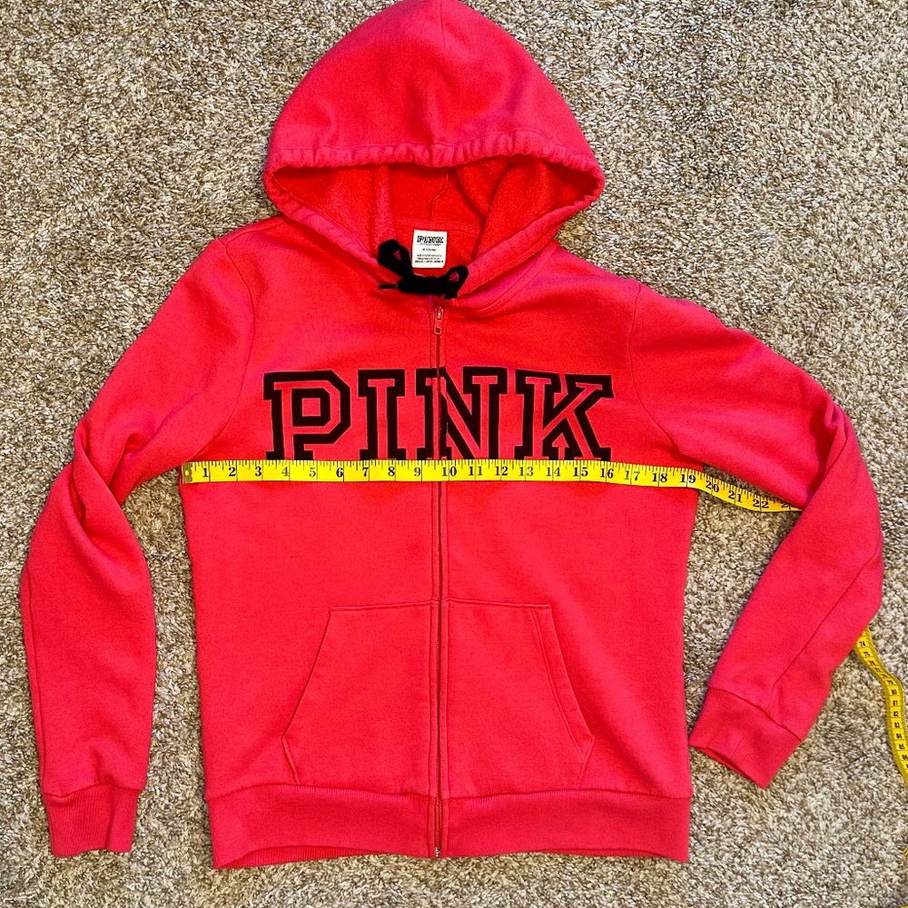PINK Victoria's Secret Full-Zip Hoodie, Size M - Picture 8 of 9